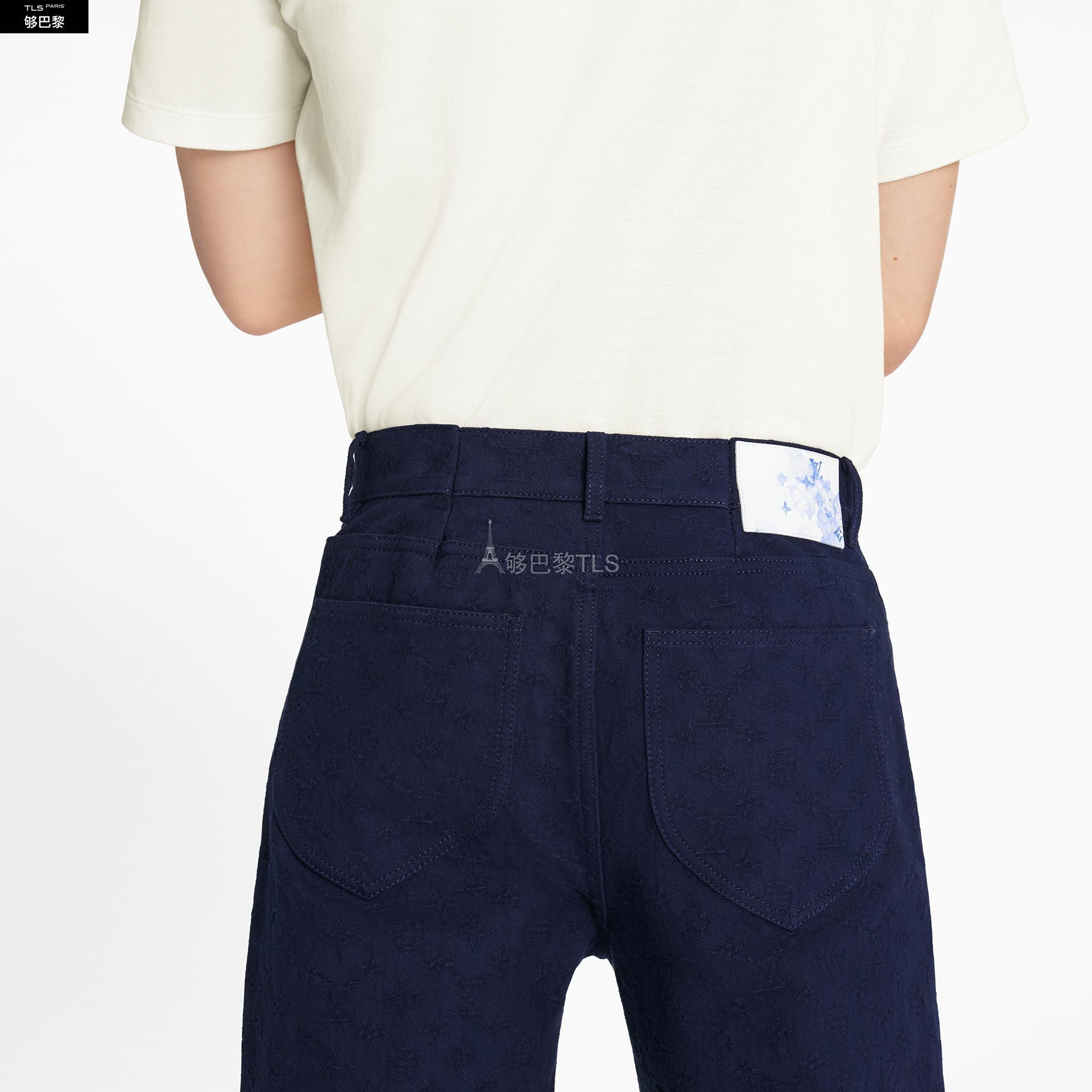 【包邮包税】 lv路易威登 男士 休闲裤 monogram 标准版型牛仔裤 1a8