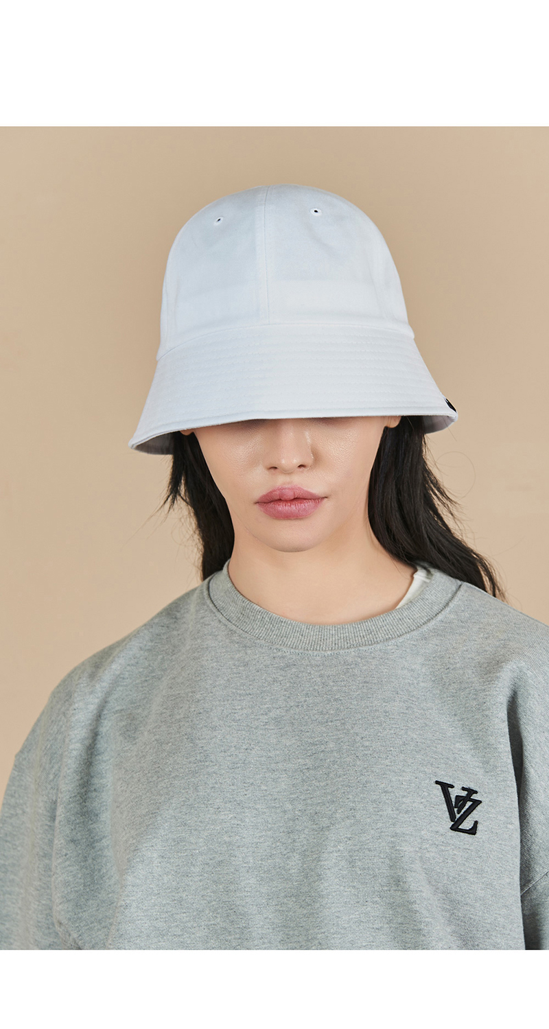 [21春夏]varzar/varzar monogram label系列韩版男女同款白色渔夫帽