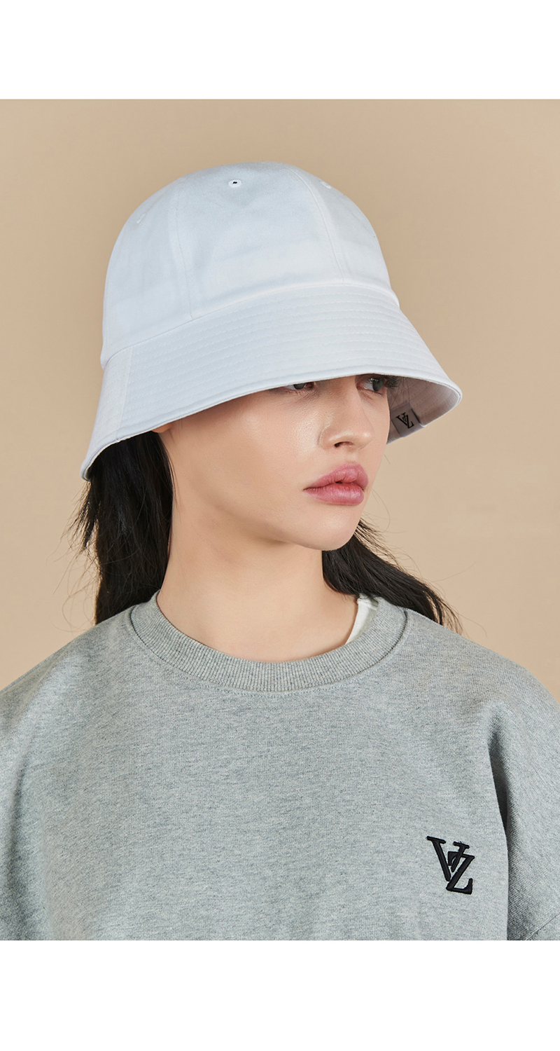 [21春夏]varzar/varzar monogram label系列韩版男女同款白色渔夫帽