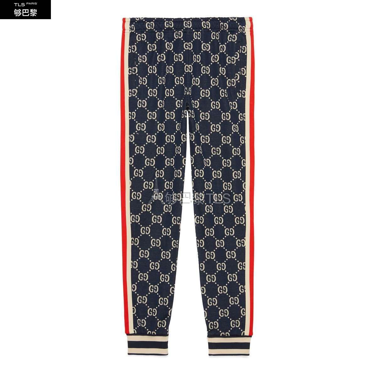 【包邮包税】 gucci古驰 21年秋冬 男士 gg提花慢跑长裤 496920 x9v05