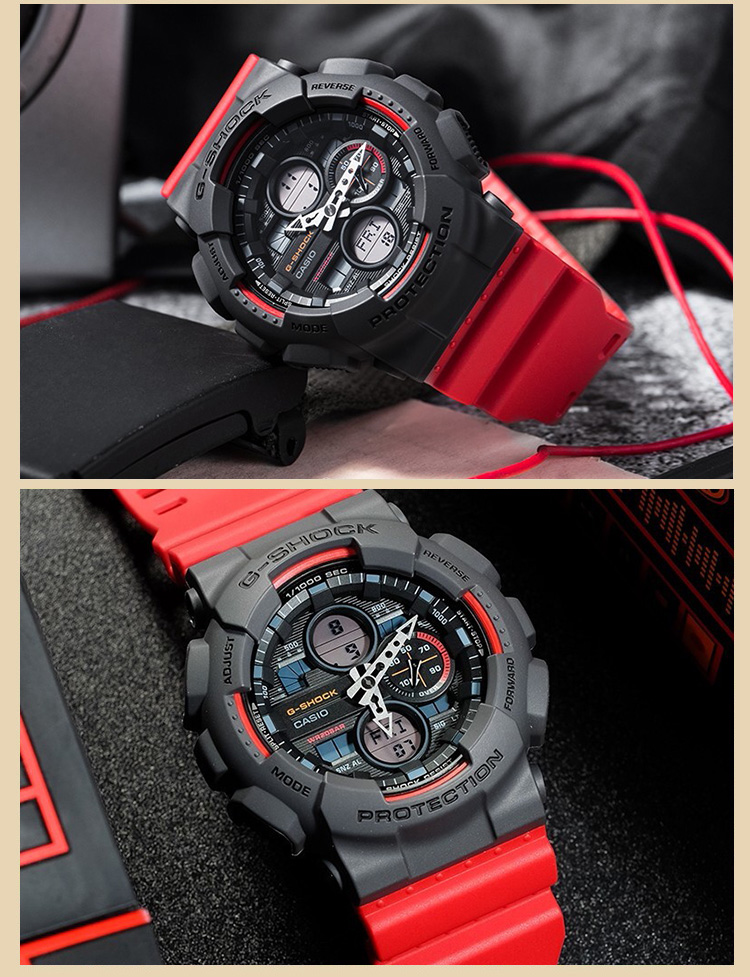 CASIO/卡西欧 G-SHOCK系列时尚运动防水男表GA-140-4APR