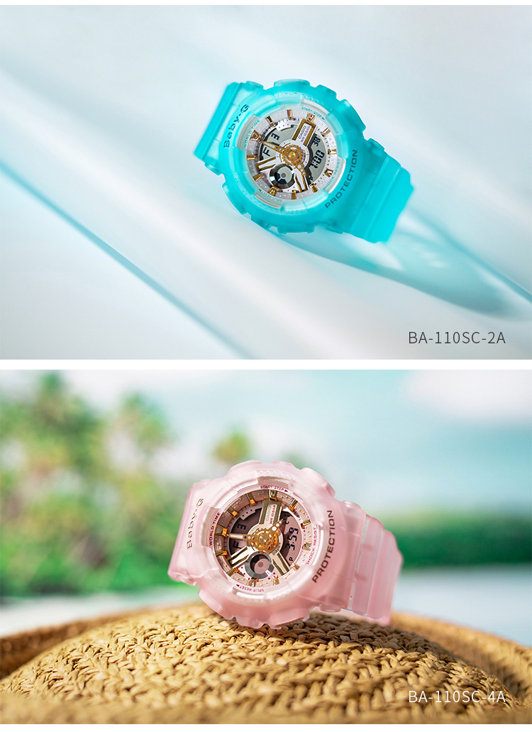 CASIO/卡西欧 BABY-G系列女表BA-110SC-4APRB