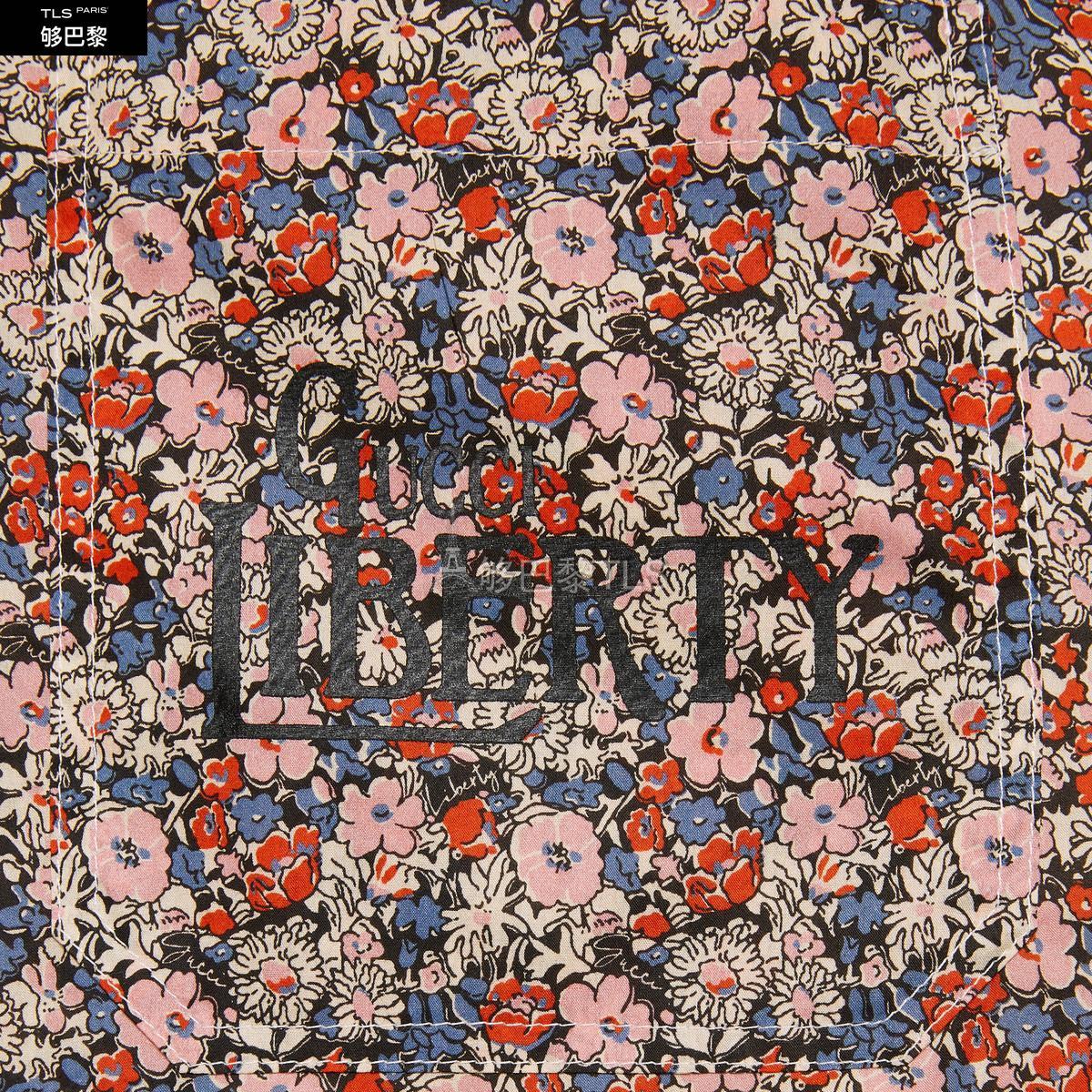 【包邮包税】 gucci古驰 21年春夏 男士 gucci liberty花卉印花棉质