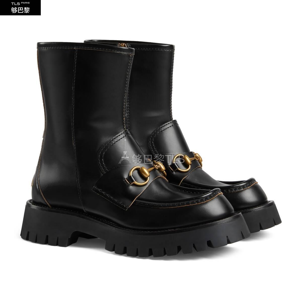 【包邮包税】 gucci古驰 21年秋冬 女士 女士马衔扣踝靴 643900 ds800