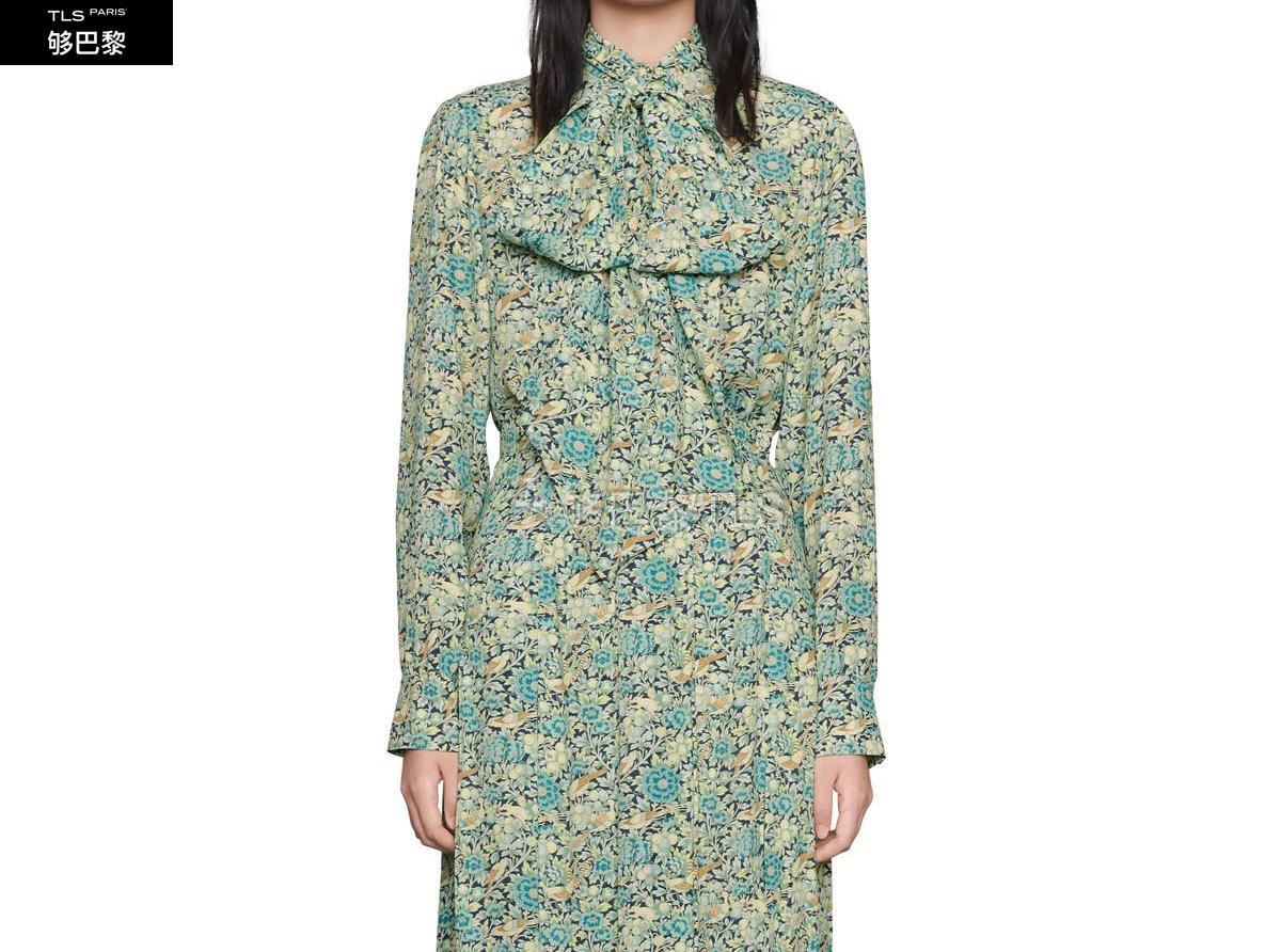 gucci古驰 21年春夏 女士 gucci liberty花卉印花绉绸衬衫 643232 zaf