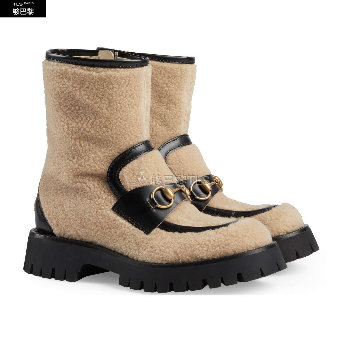 【包邮包税】 gucci古驰 21年秋冬 女士 女士马衔扣踝靴 643902 2pb10