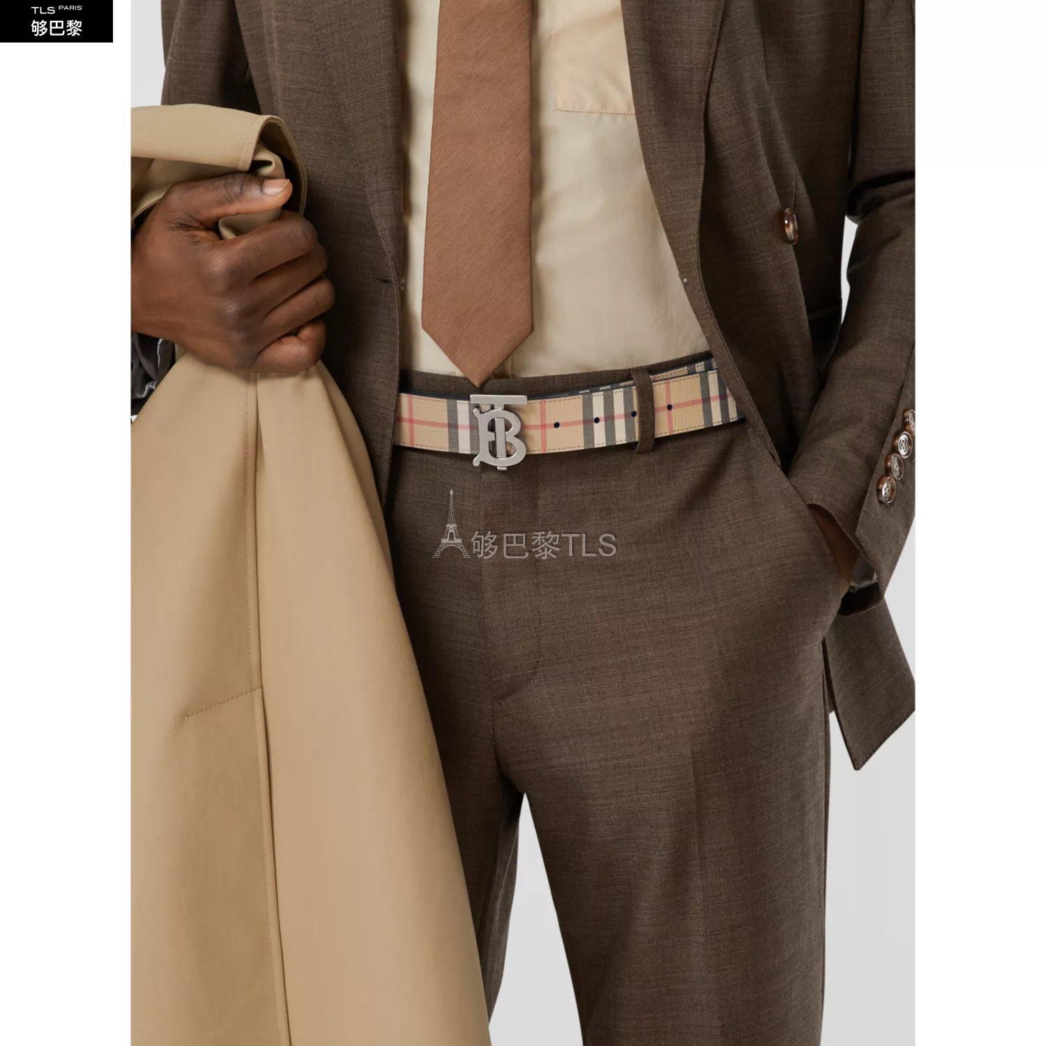 【包邮包税】 burberry 21年秋冬 男士 双面两用 vi