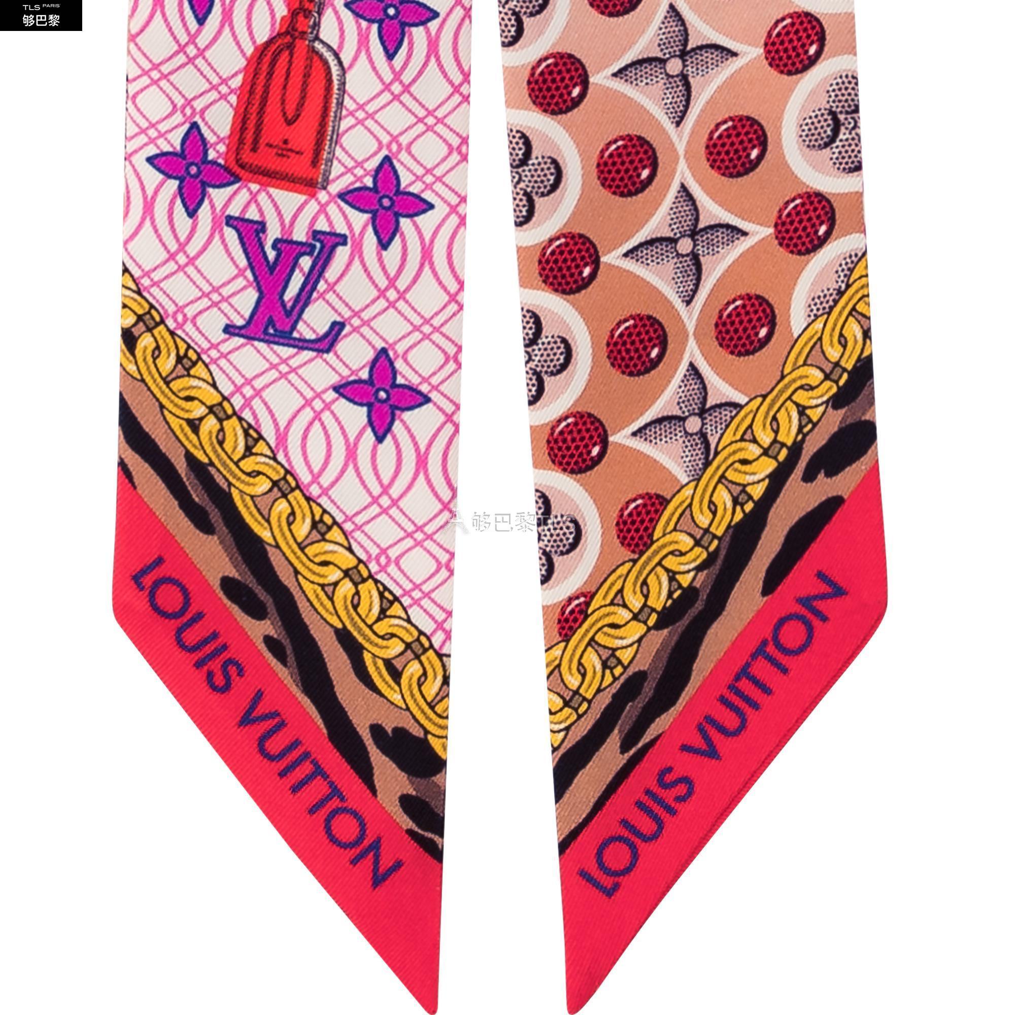 【包邮包税】 lv路易威登 21年秋冬 女士 丝巾 bubblegram bb 束发带