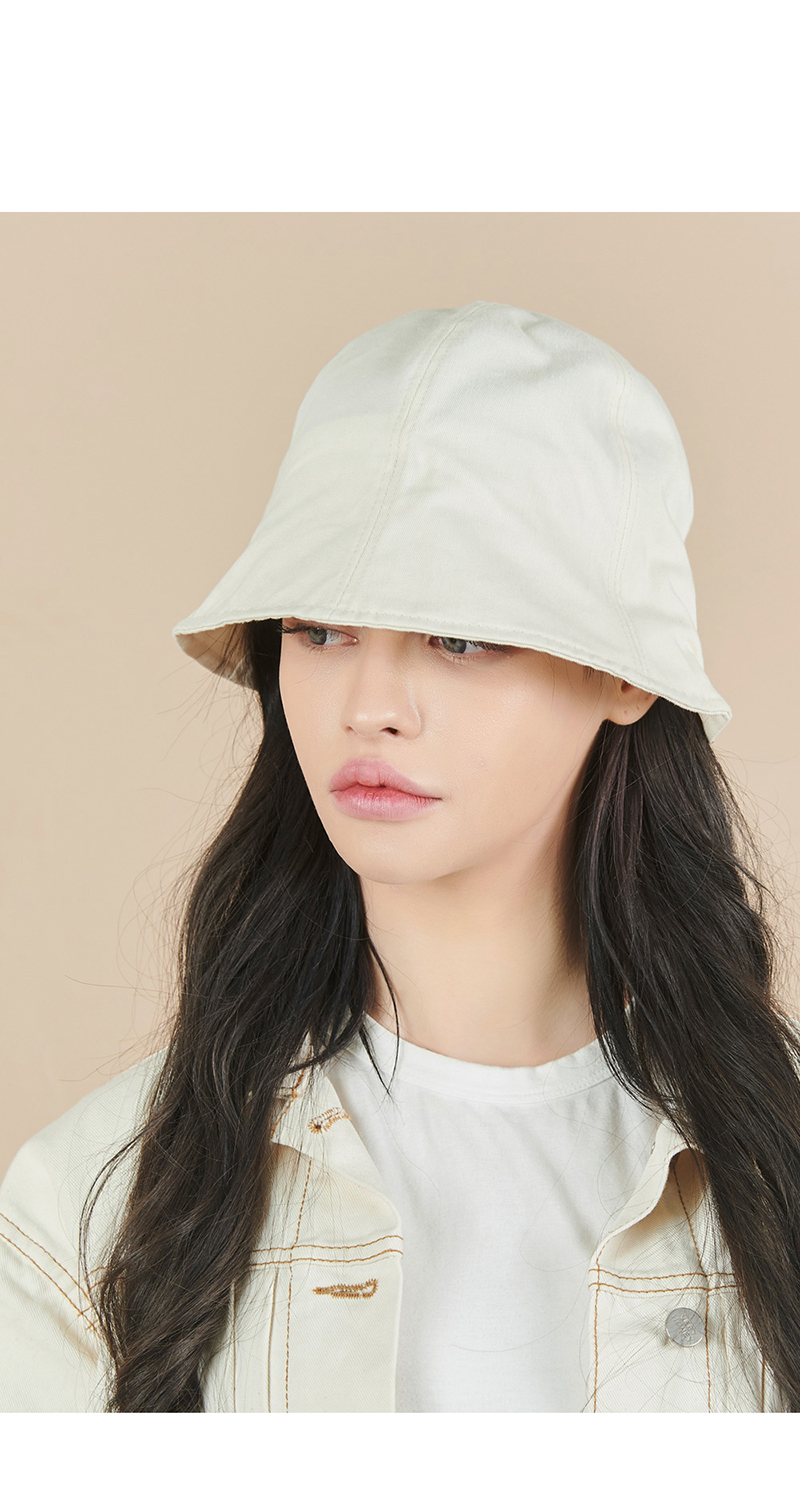 21春夏]varzar/varzar metal tip banding系列韩版男女同款白色渔夫帽