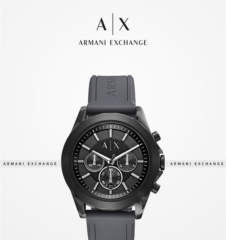 阿玛尼手表 ARMANI EXCHANGE/ARMANI EXCHANGE三眼时尚休闲石英男士腕表AX2609