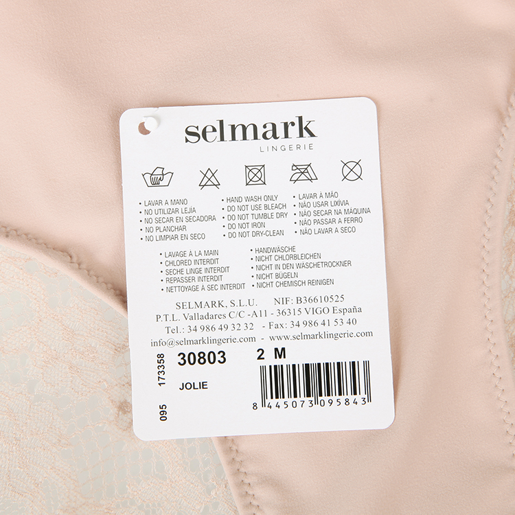 SELMARK/赛马可  2021春夏新品 欧洲进口蕾丝中高腰收腹内裤性感包臀三角裤 女士内裤 30803