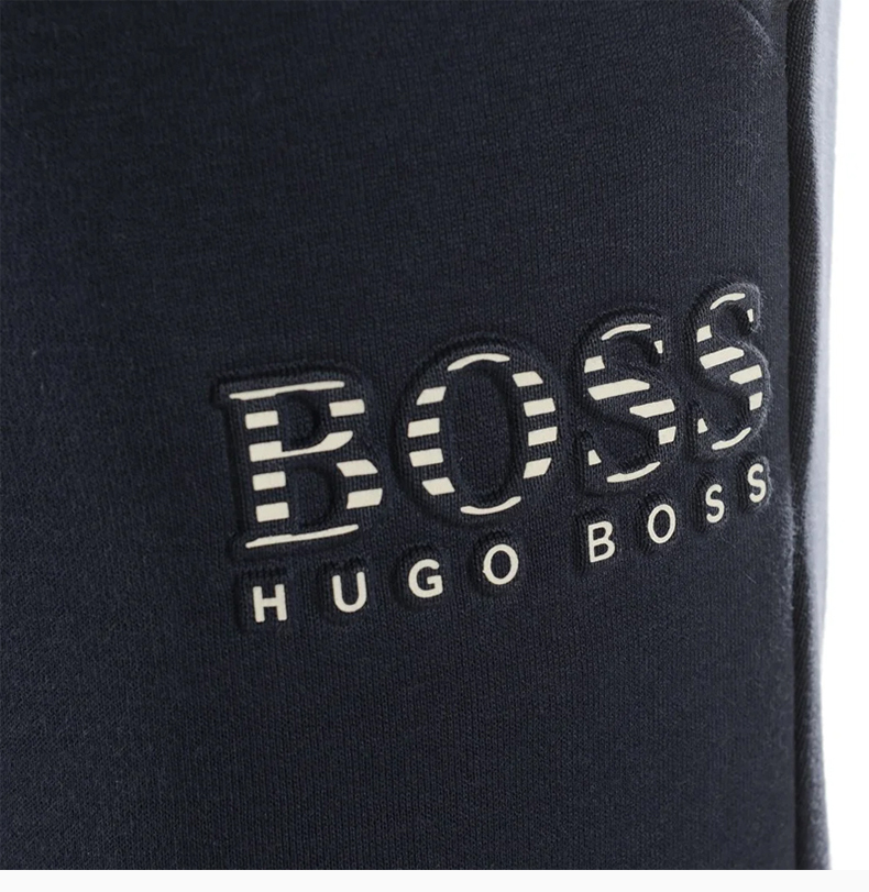 hugo boss 雨果博斯 男士 服装 21春夏 黑色抽绳字母logo图案休闲运动