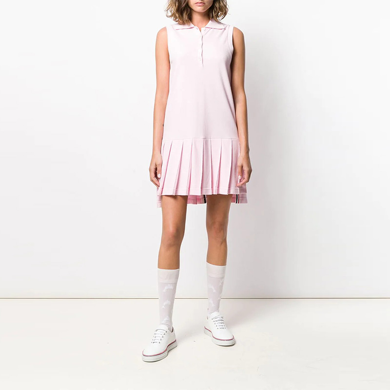 thom browne/thom browne 女士连衣裙无袖百褶网球裙 fjd057a00050 tb