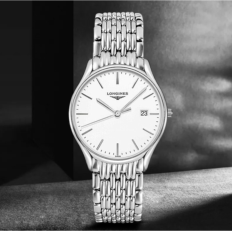 LONGINES/浪琴  律雅系列 石英 精钢 男表 L4.859.4.11.6（7天内发货）