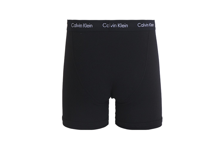 Calvin Klein/卡尔文·克莱因  男士内衣裤棉质微弹四角内裤三条装 NU2666-062混色