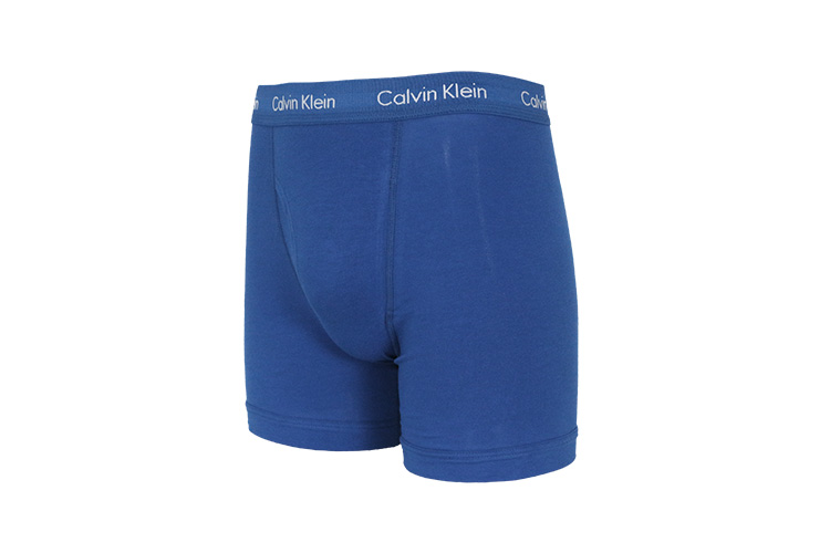 Calvin Klein/卡尔文·克莱因  男士内衣裤棉质微弹四角内裤三条装 NU2666-062混色