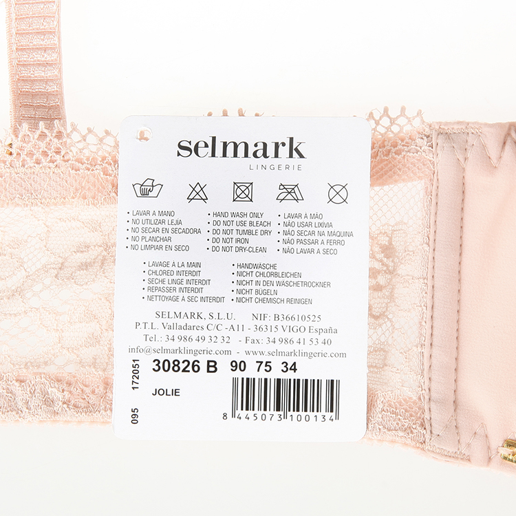 SELMARK/赛马可  2021春夏新品 欧洲进口无肩带小胸聚拢内衣防滑落文胸女士 女士文胸 30826