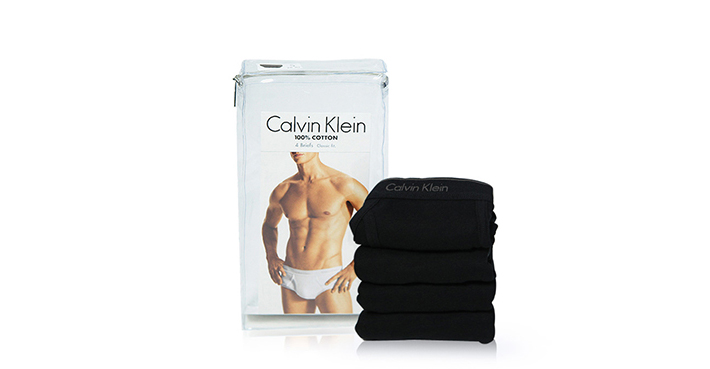 Calvin Klein/卡尔文·克莱因  男士内裤纯棉三角内裤四条装 U4183