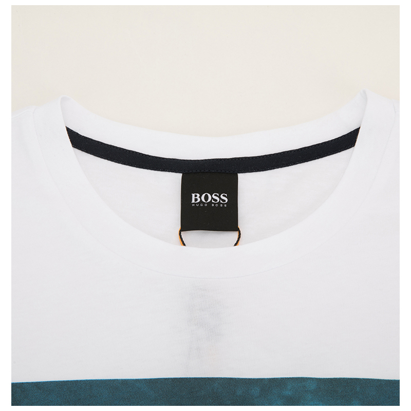 【21春夏新品国内现货】HUGO BOSS/雨果博斯 棉质动物图案印花男士短袖T恤