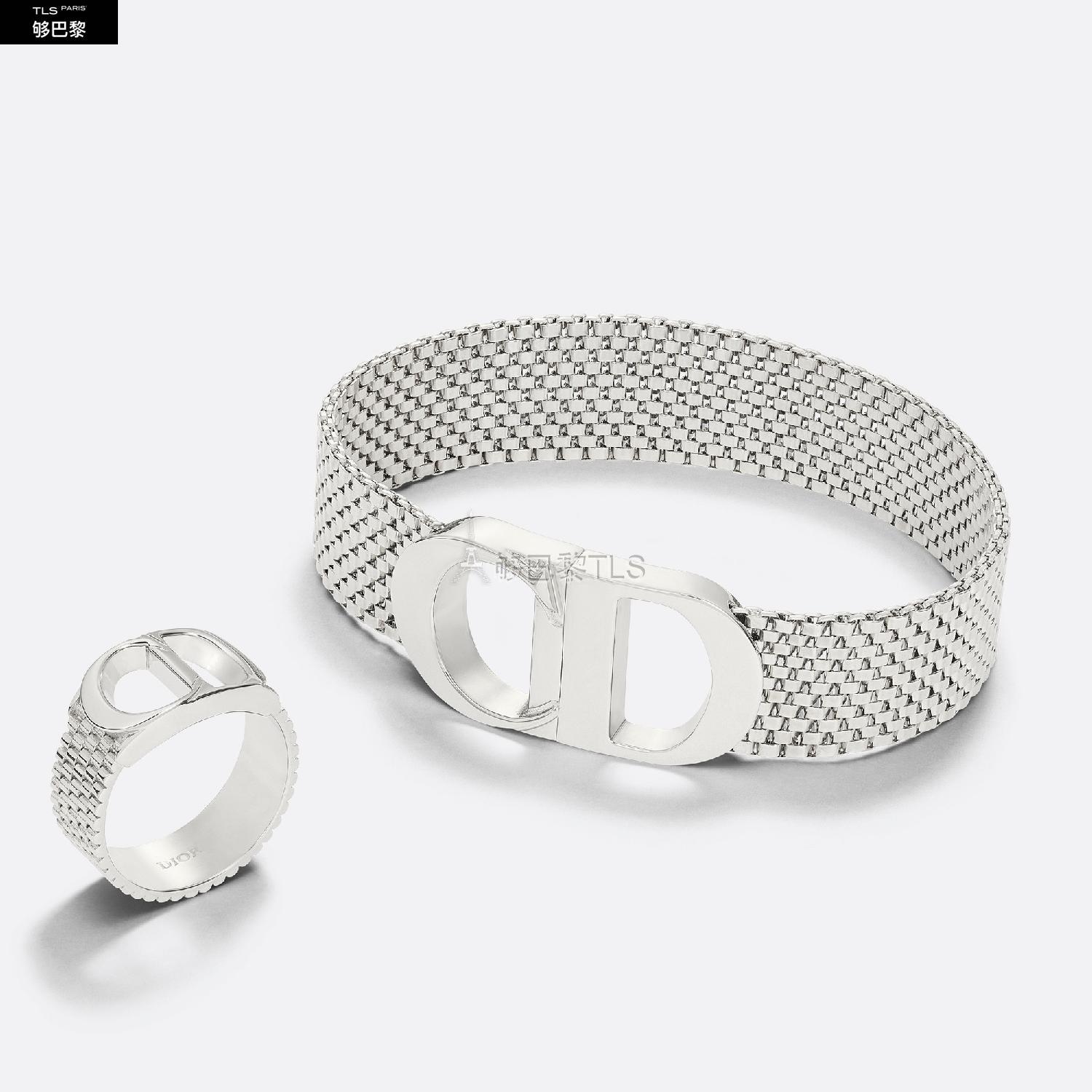 【包邮包税】 dior迪奥 21年春夏 男士 戒指 戒指-银色饰面黄铜 r1062