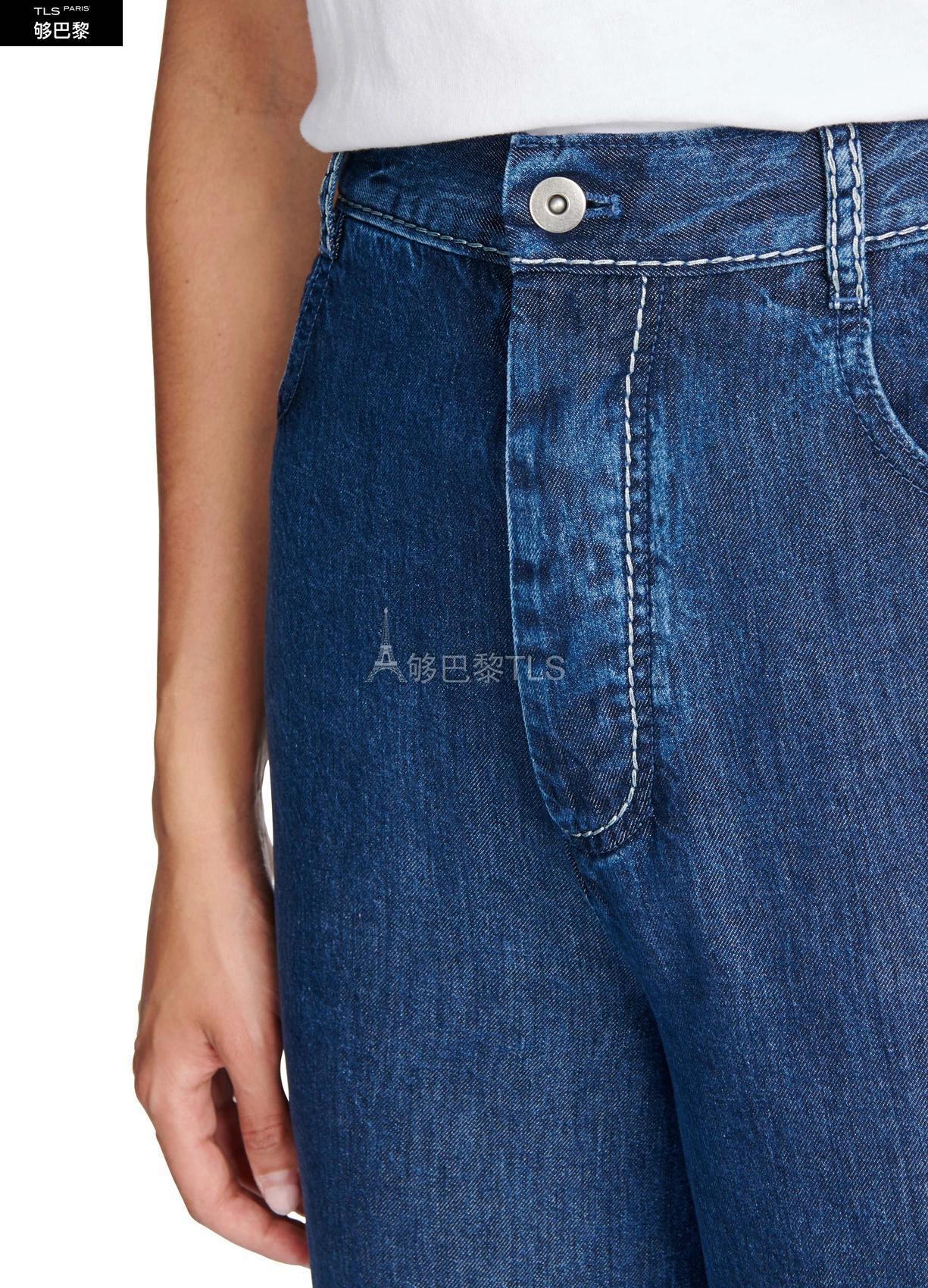 【包邮包税】 bv葆蝶家 21年春夏 女士 牛仔裤 牛仔裤 botxstc6blu