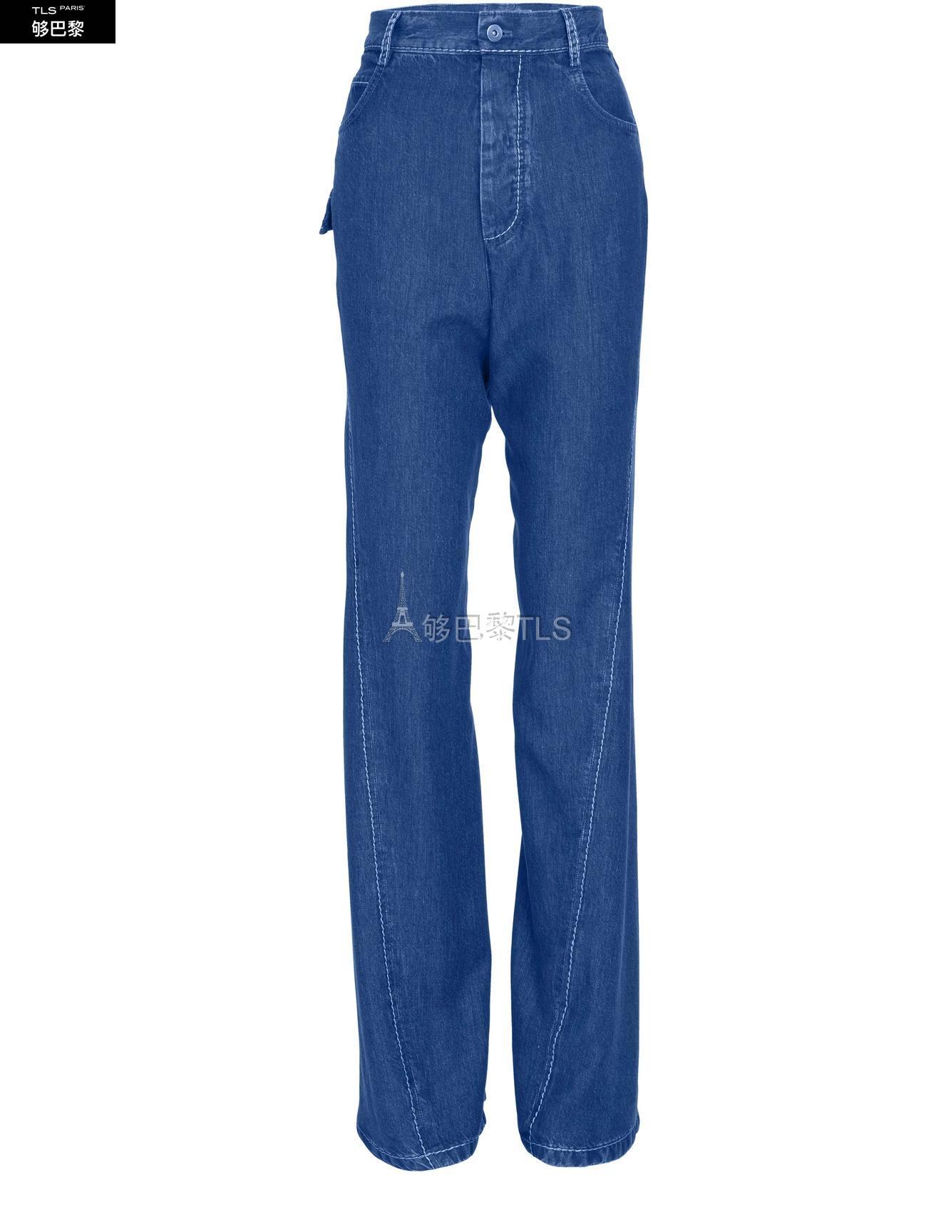 【包邮包税】 bv葆蝶家 21年春夏 女士 牛仔裤 牛仔裤 botxstc6blu