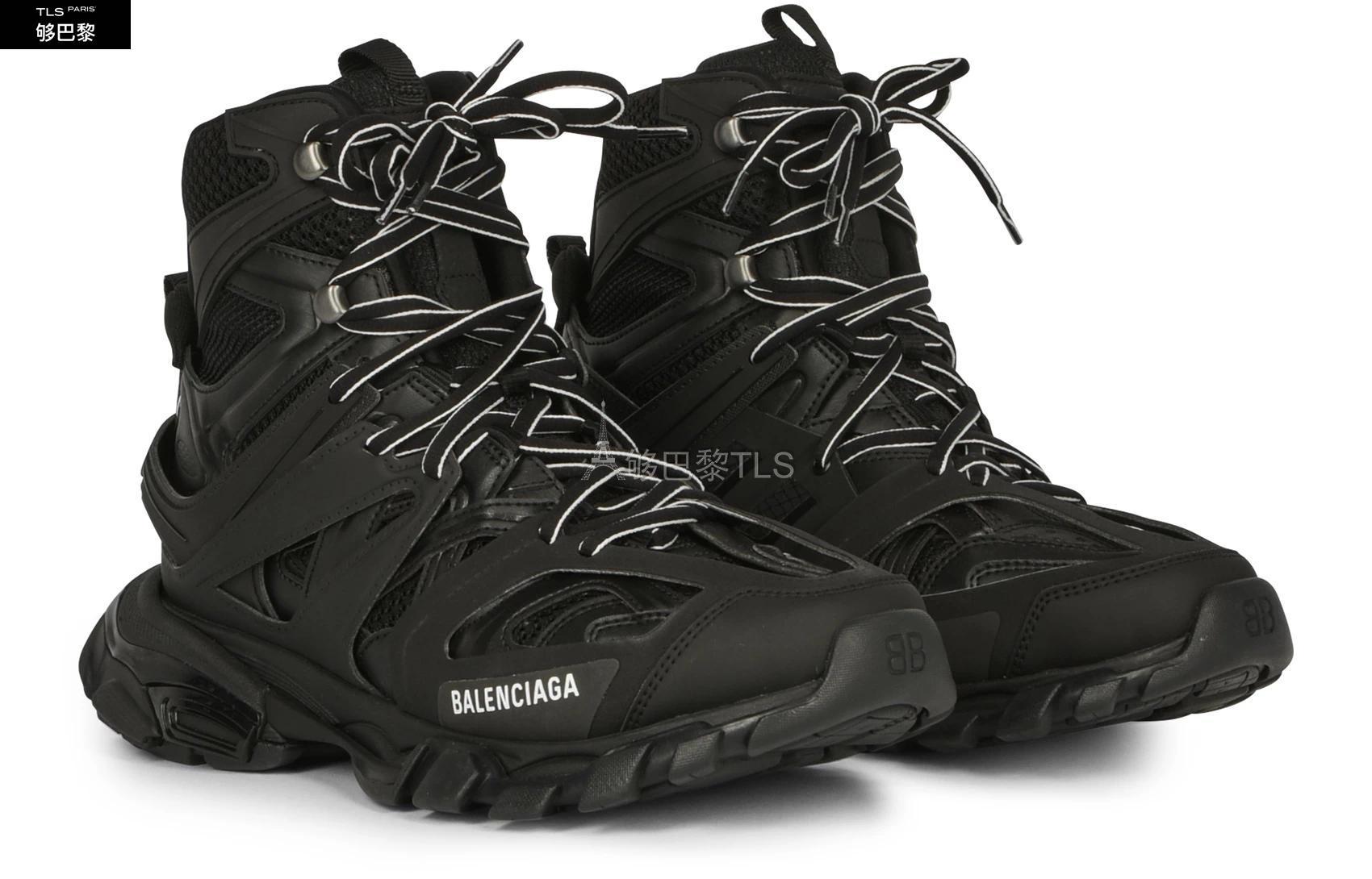 运动鞋, 明针缝线, 美术剪裁, balenciaga 印花标识, 鞋舌上有品牌