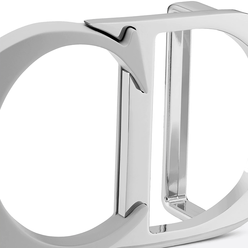 【包税】dior/迪奥 21年早秋新款 男士cd标志灰色和钯金哑光黄铜烤漆