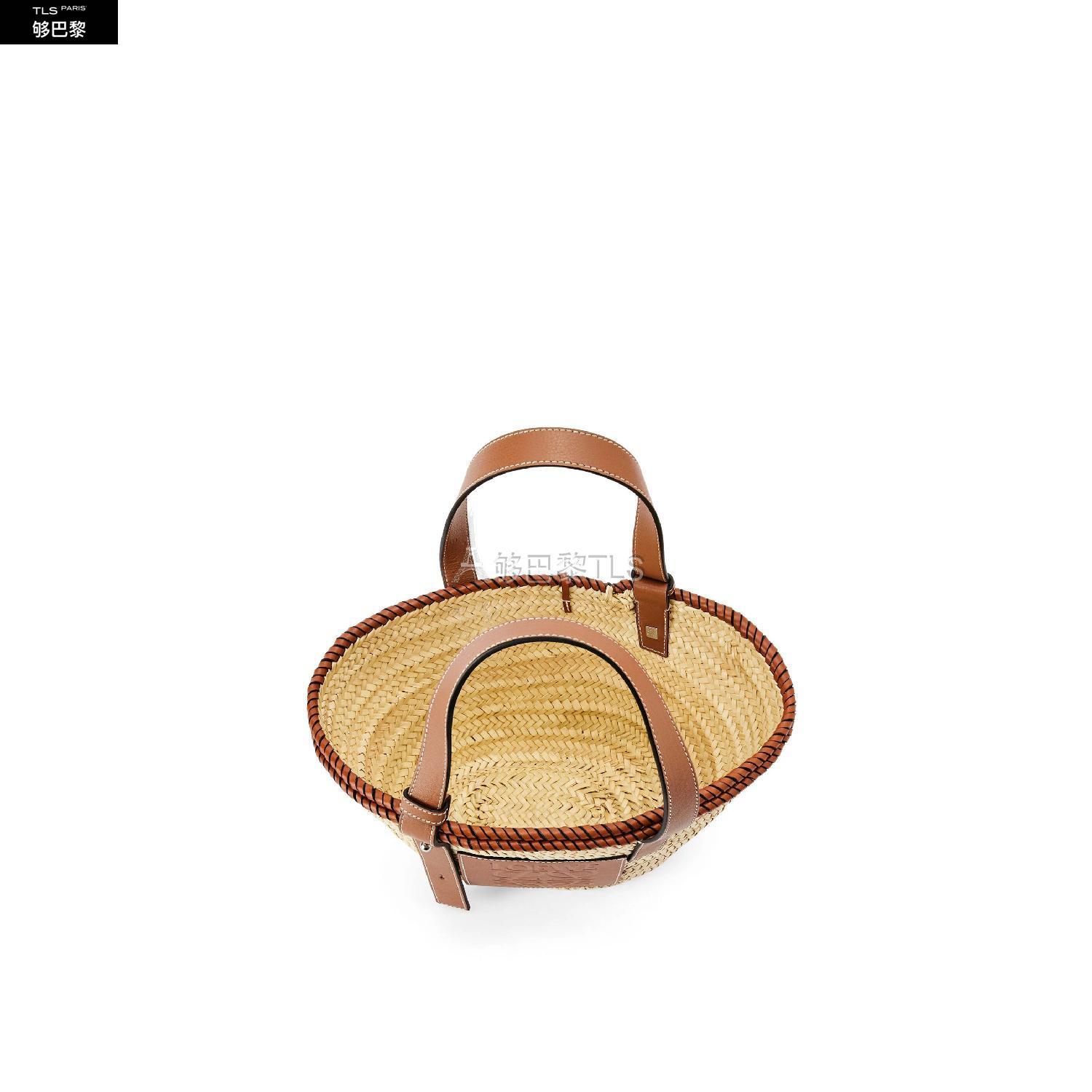 羅意威 21年秋冬 女士 手提包 small inlay basket bag in palm leaf