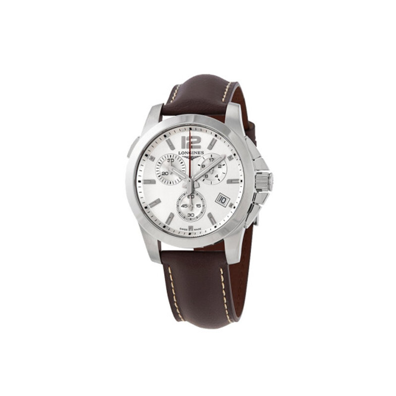 LONGINES/浪琴  康卡斯系列 真皮石英潜水男表 L3.702.4.76.5 （7天内发货）