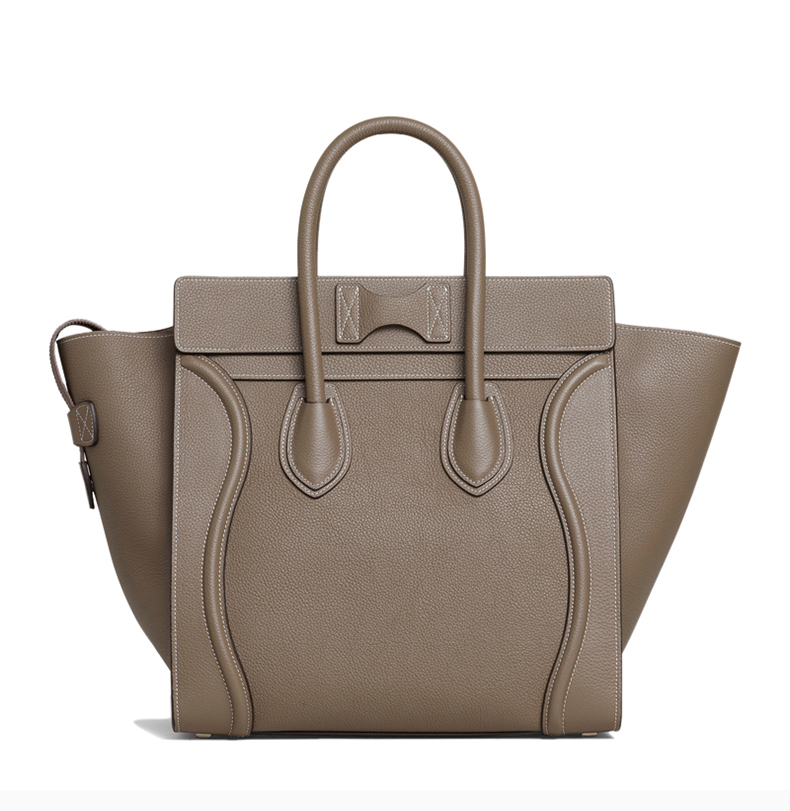 celine/赛琳 luggage系列 女士牛皮革大号笑脸包手提包