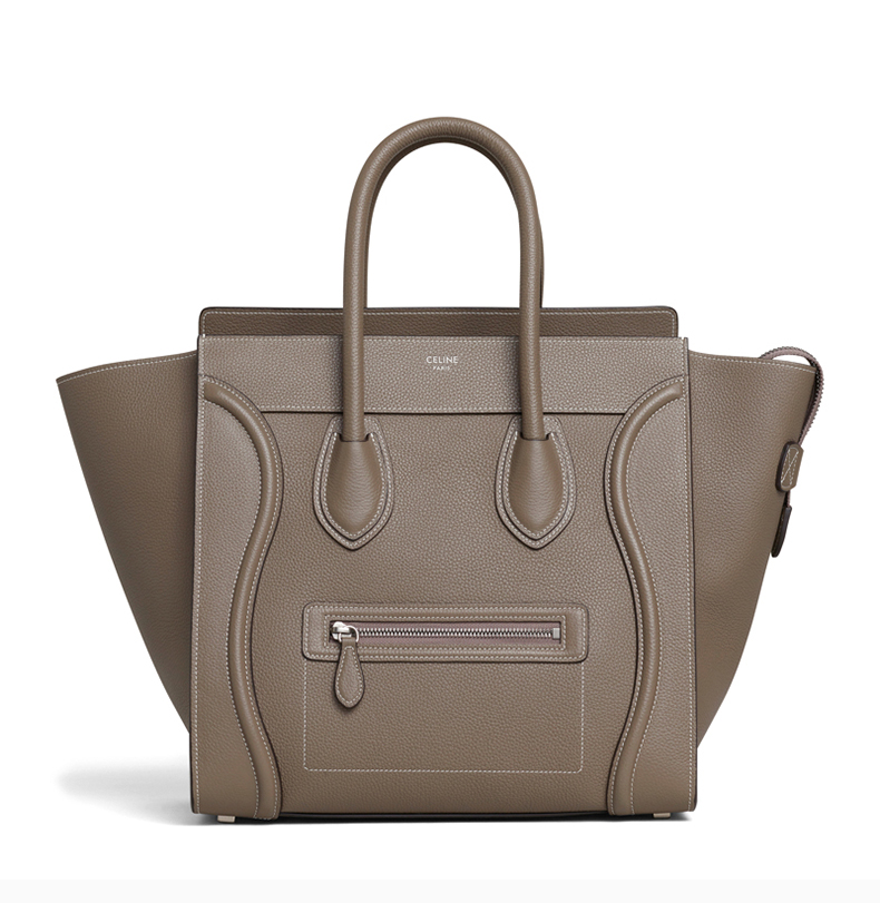 celine/赛琳 luggage系列 女士牛皮革大号笑脸包手提包