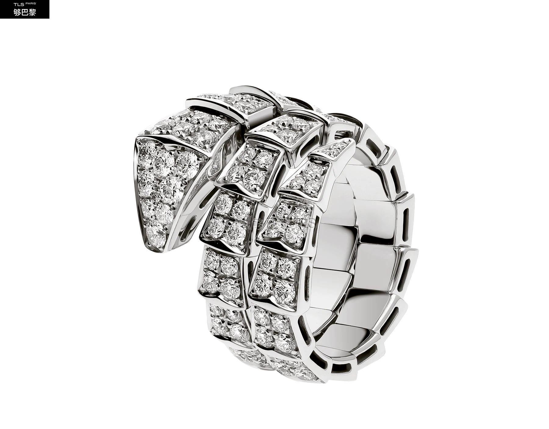 【包邮包税】 bvlgari宝格丽 21年春夏 女士 戒指 serpenti viper系列