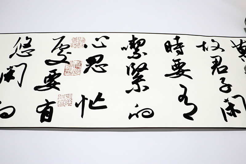 10米長卷/中書協會員陳偉書法《傳家有道》35x1000cm/書法長卷