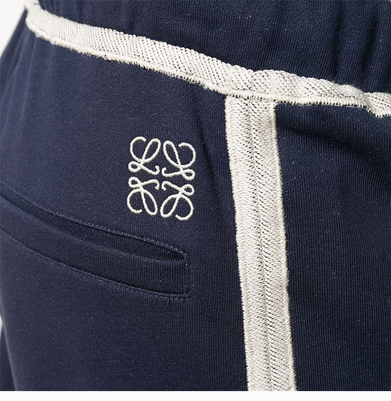 loewe 罗意威 男士 服装 21春夏 深蓝色抽绳时尚休闲运动裤 男士运动