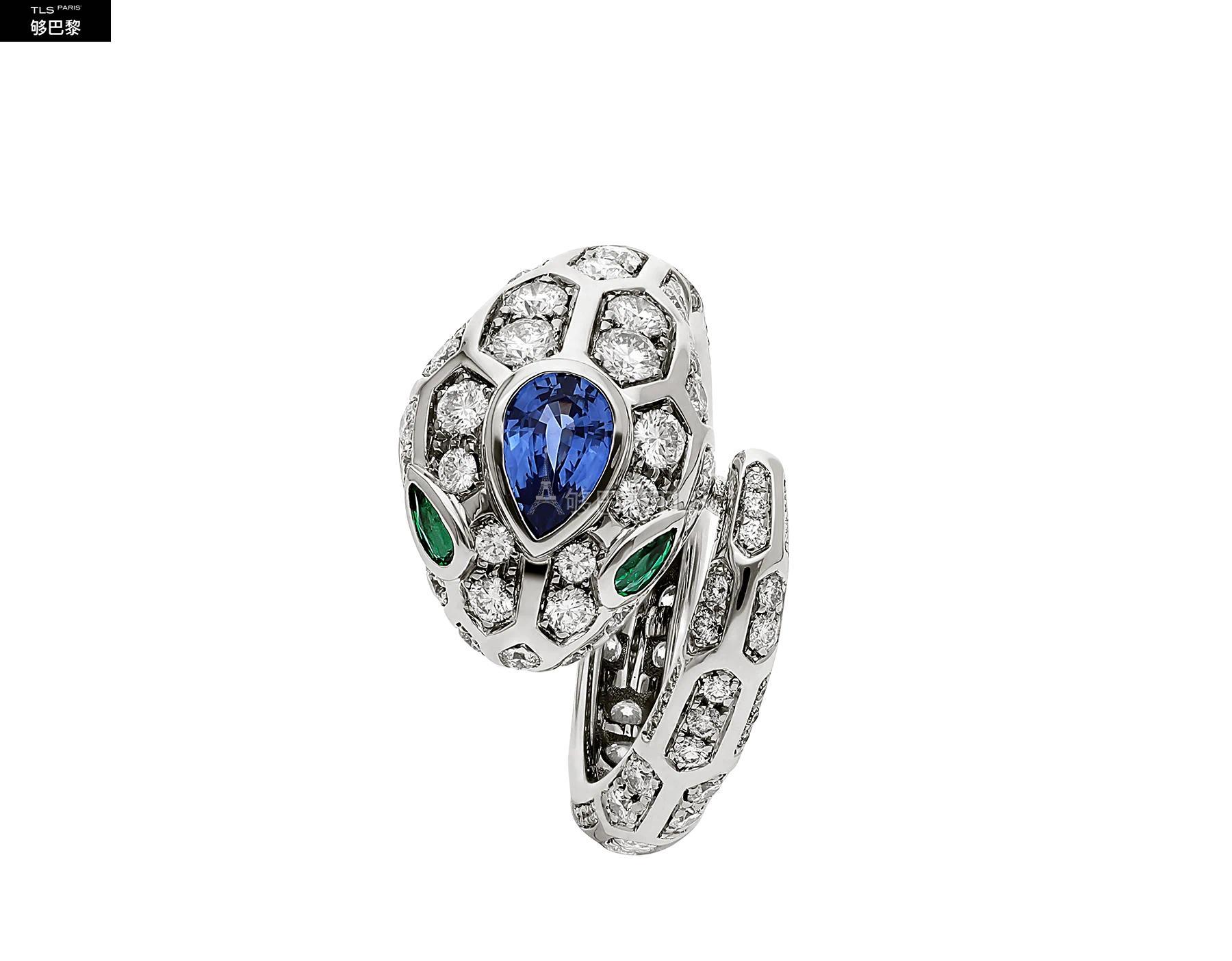 【包邮包税】 bvlgari宝格丽 21年春夏 女士 戒指 serpenti系列 an