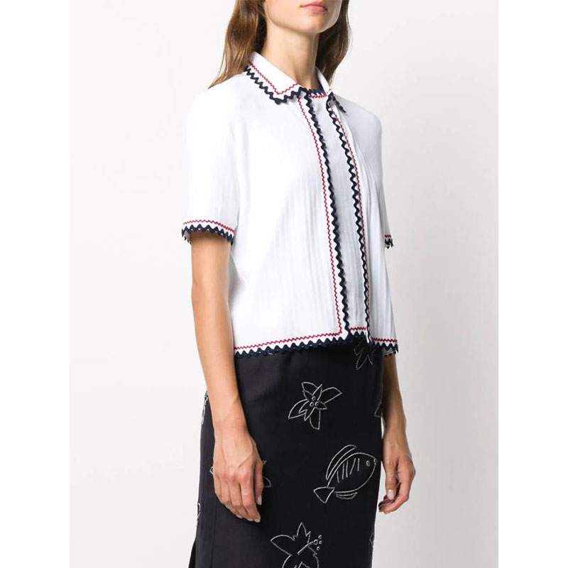 【包邮包税】thom browne/thom browne 女装 时尚百搭 女士棉质短袖