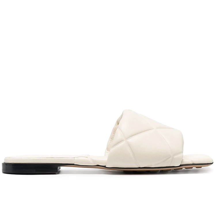 veneta/葆蝶家 宝缇嘉女鞋 女士羊皮格纹压纹时尚拖鞋凉拖 639940vb