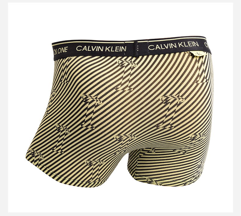 【国内现货】Calvin Klein/卡尔文·克莱因时尚休闲字母花纹平角单条装男士内裤