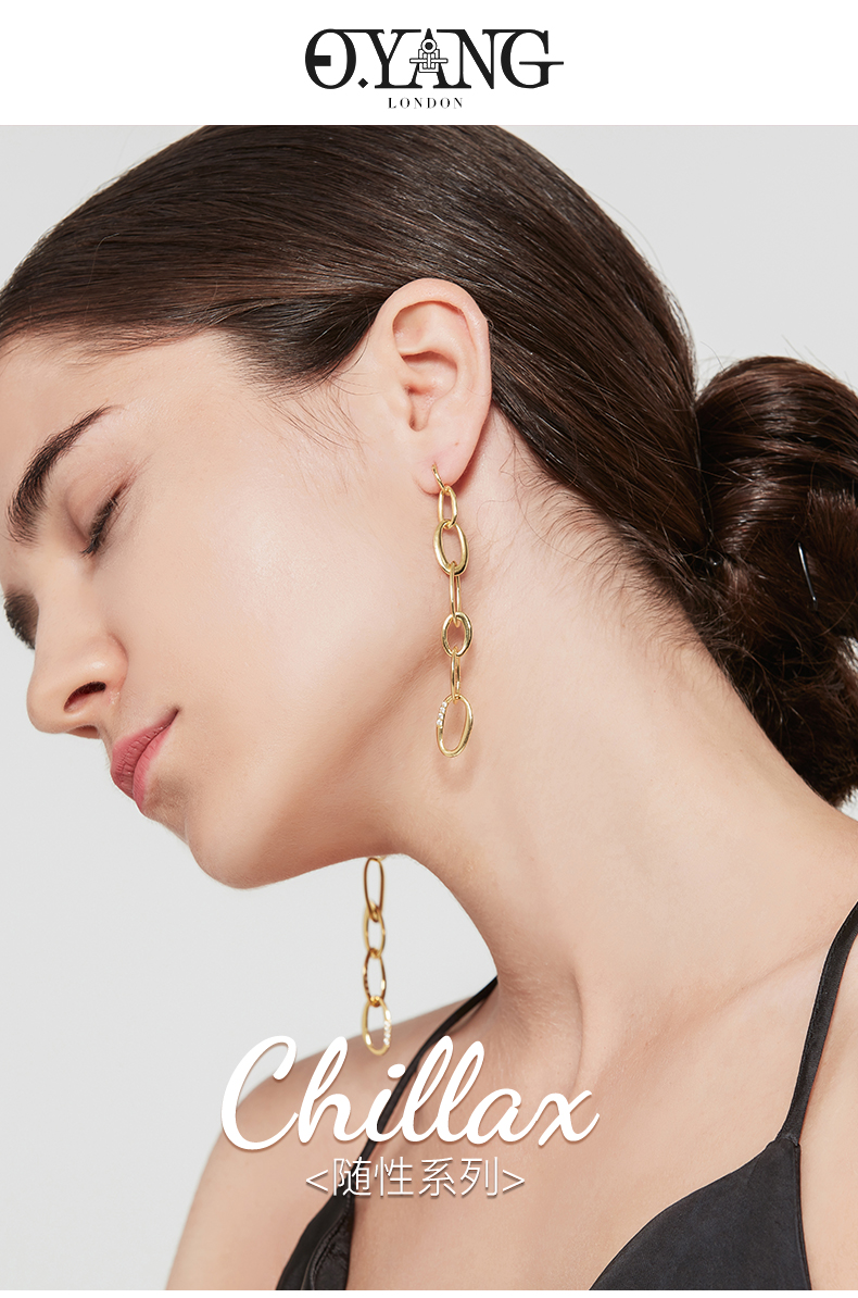 yang耳环小众设计感女运动耳钉高级感春夏冷淡风轻奢挂耳耳饰
