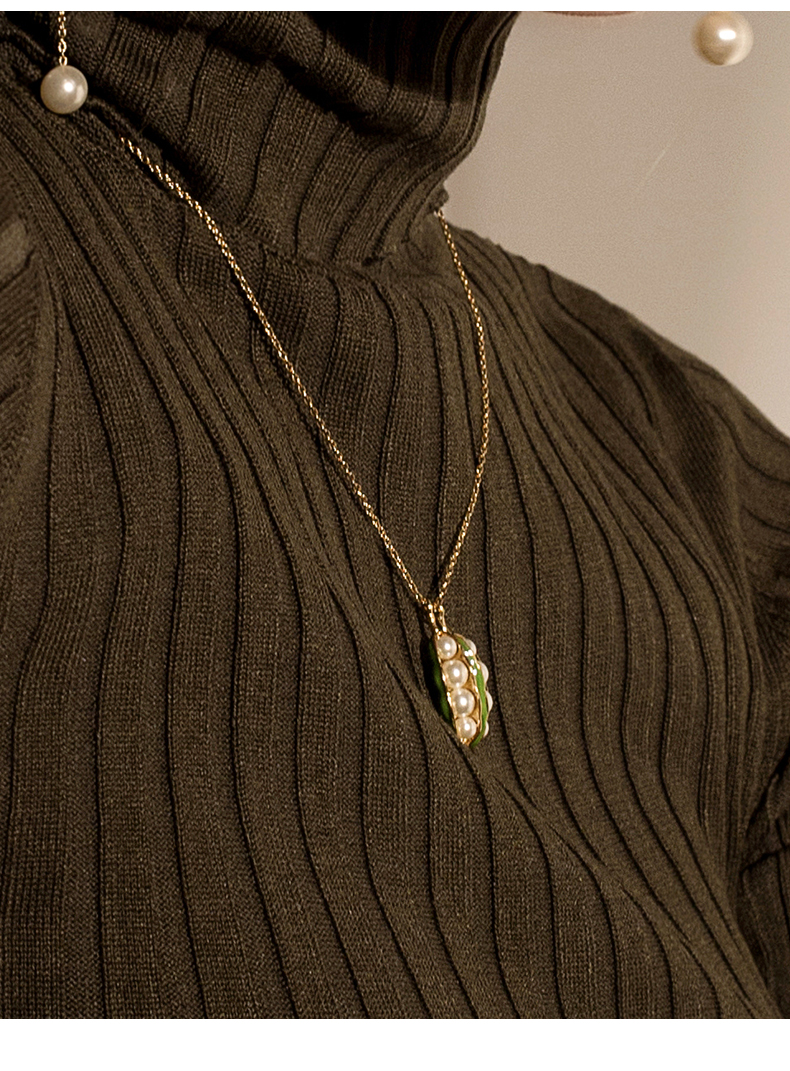 oyangoyangoyang豌豆项链ins冷淡风轻奢潮女简约小众设计感高端精致