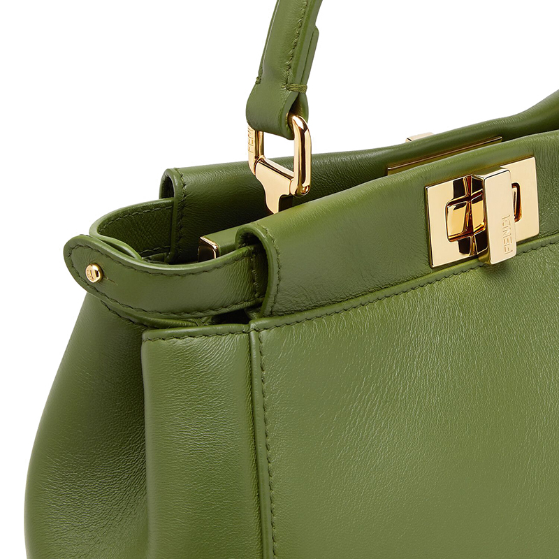 【包税】fendi/芬迪 2021秋冬新款 peekaboo iconic系列 女士迷你绿色
