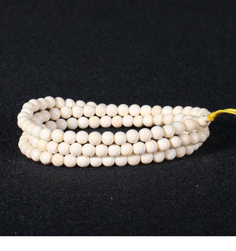 ningcui/凝萃猛犸象牙佛珠手链手串吊坠链108颗5mmsk33