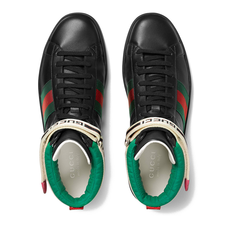 【包邮包税】gucci/古驰 时尚百搭 男士红绿条纹时尚休闲运动鞋