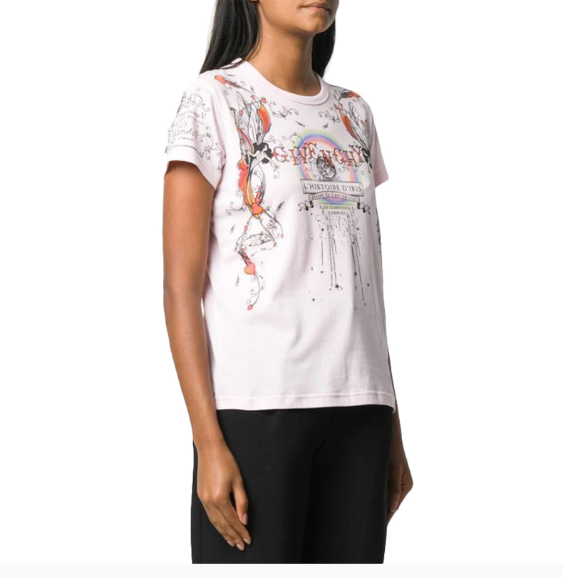 Givenchy 纪梵希 女士 服装 21春夏 圆领字母LOGO印花图案短袖T恤 女士短袖T恤