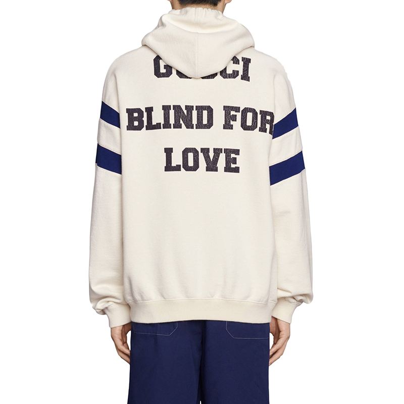 21年早秋新款 男士白色棉质印有" 25 gucci"字样卫衣655469xjdhn9230