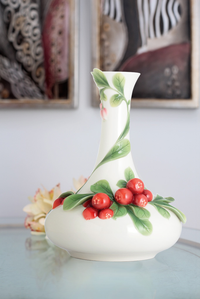 【franz法蓝瓷 花瓶/花器】fz02754吉利 越桔瓷瓶【正品 价格 图片】