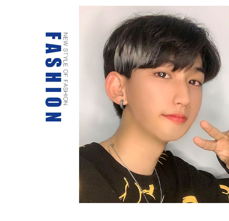 yosee/右西 假发片男女垫发片挑染渐变垫发根 男生垫头顶两侧无痕隐形