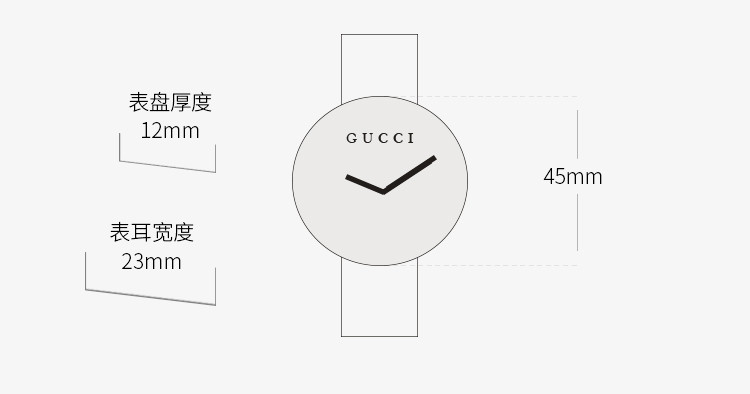 GUCCI/古驰 Dive系列钢带石英男士腕表YA136218