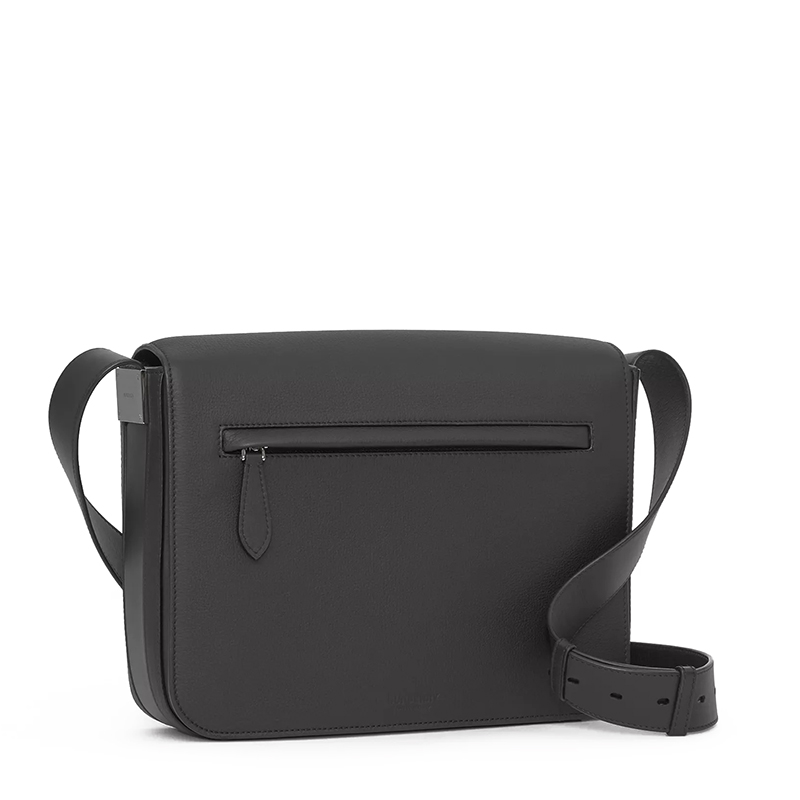 【包税】burberry/博柏利 2021春夏新款 messenger系列 男士小号黑色